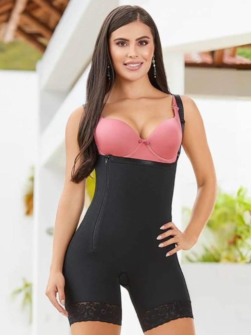 NWT Black Sz Small Shapewear Bodysuit Tummy Control Compression Faja Body Shaper